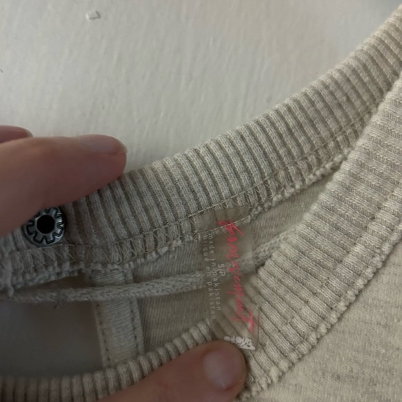 We the Free Throw and Go Onesie- oatmeal heather (not sea salt) size S - Picture 4 of 4